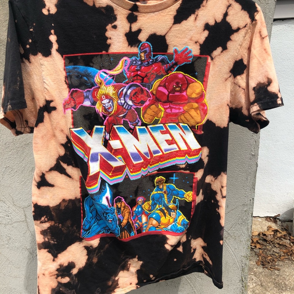 Marvel X-Men Bleach Dyed Tee Sz M